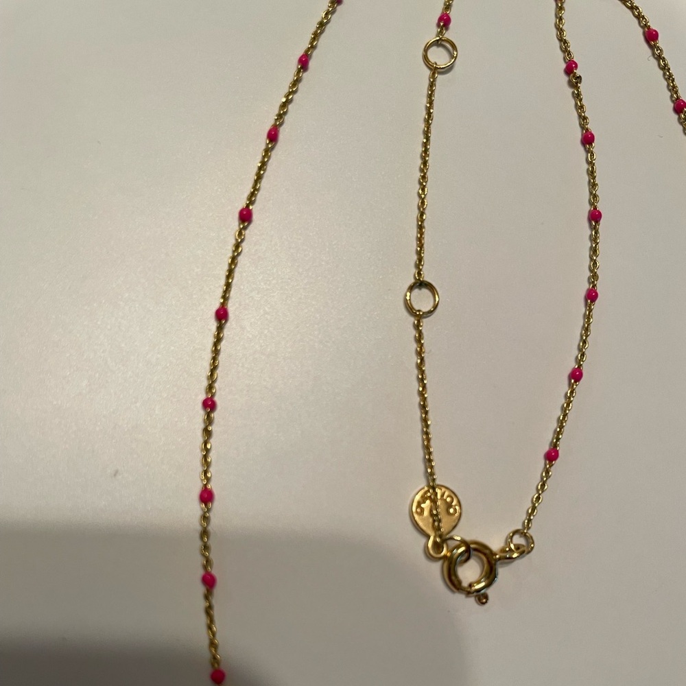 Gorjana Capri Necklace (Pink Enamel) - Picture 5 of 7